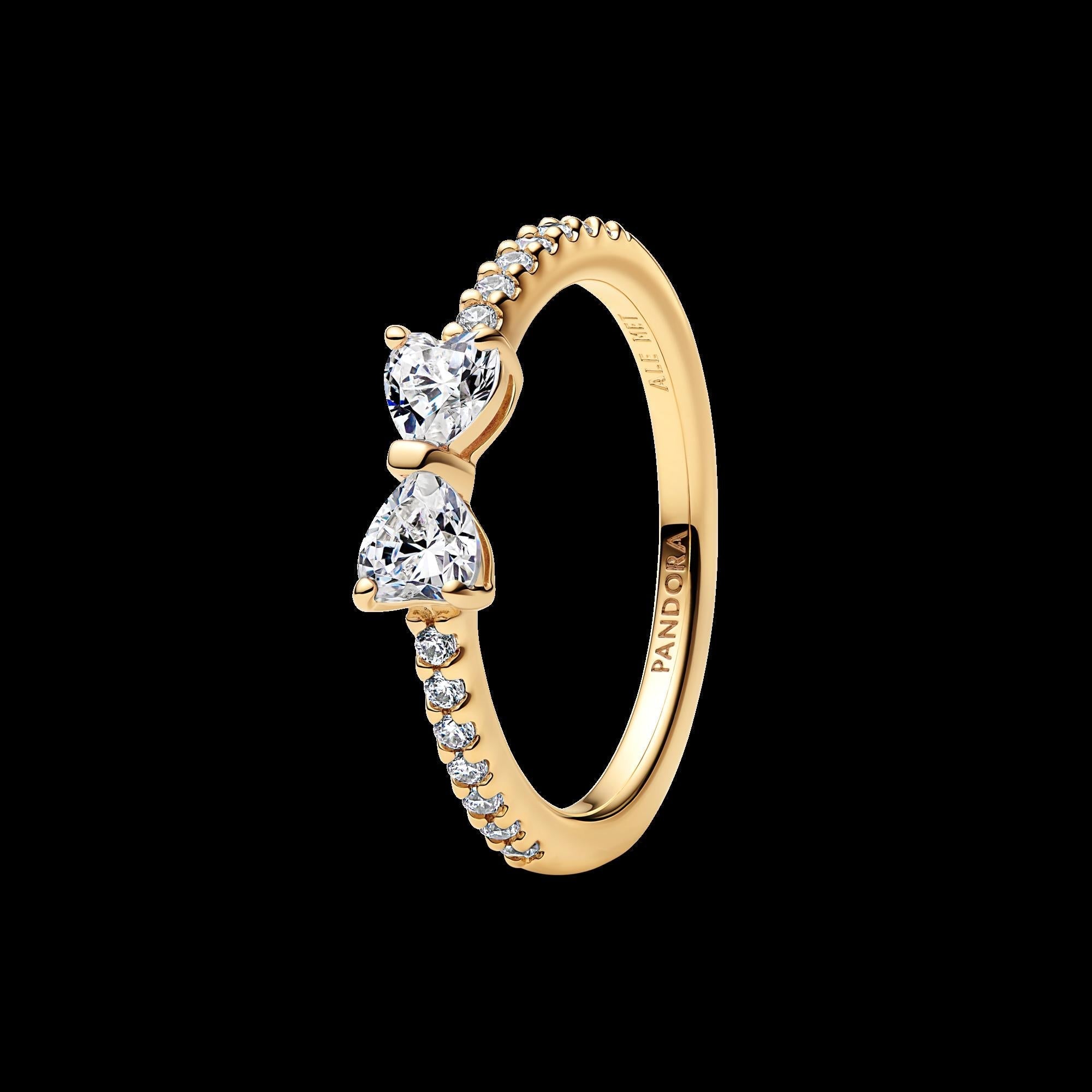 Engravable Heart Halo Ring