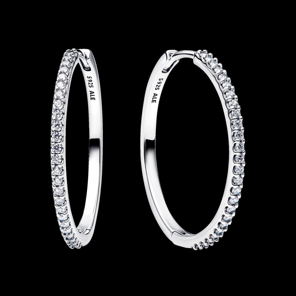 Sparkling Huggie Hoop Earrings
