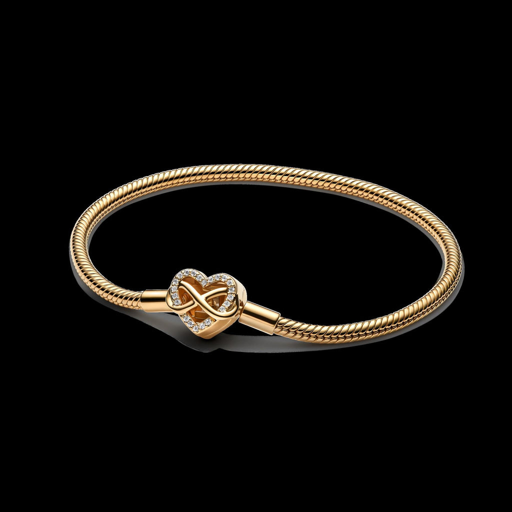Sparkling Infinity Heart Collier Necklace