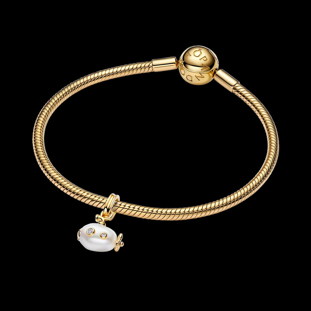Treated Freshwater Cultured Baroque Pearl Submarine Dangle Charm