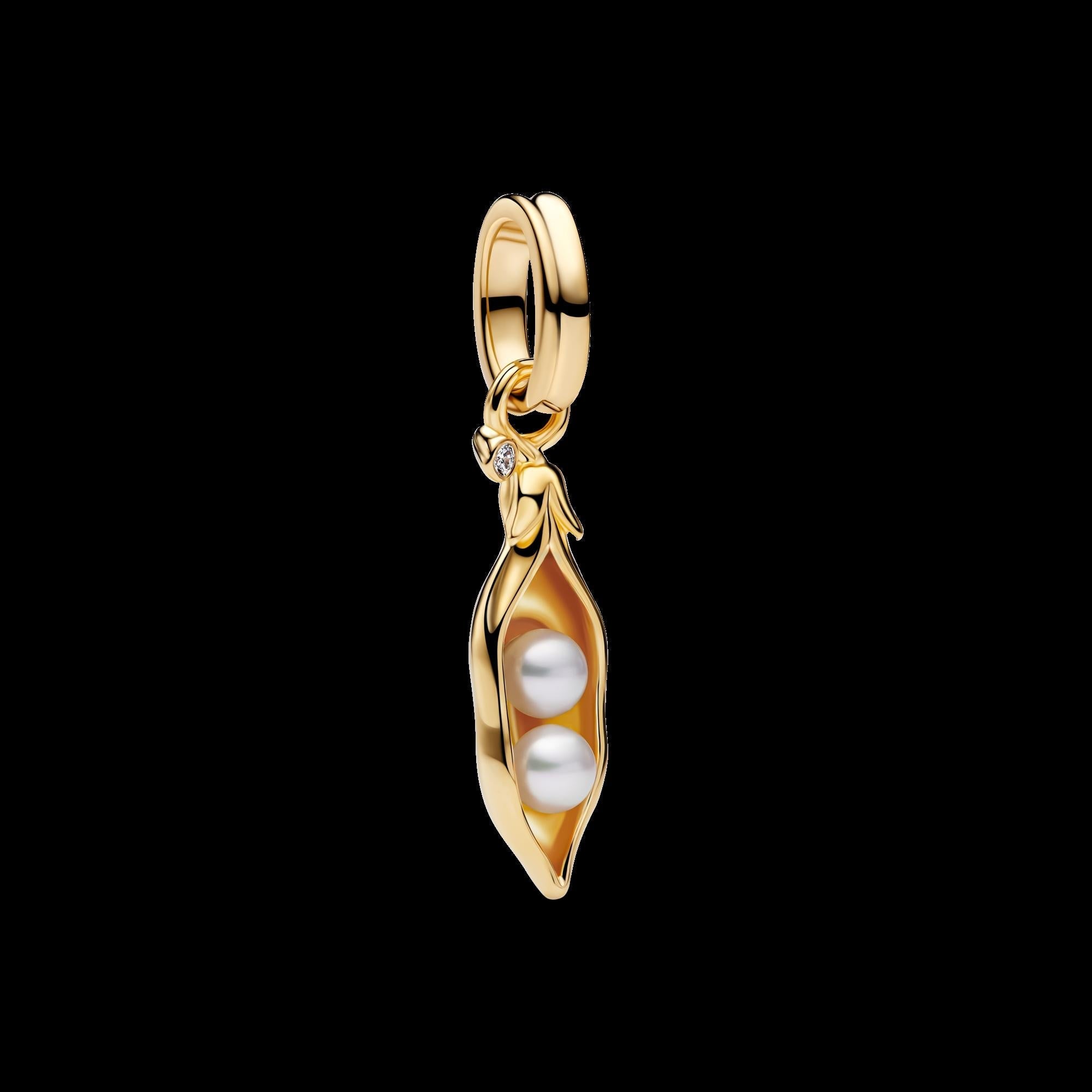 Treated Freshwater Cultured Baroque Pearl Ice Cream Dangle Charm