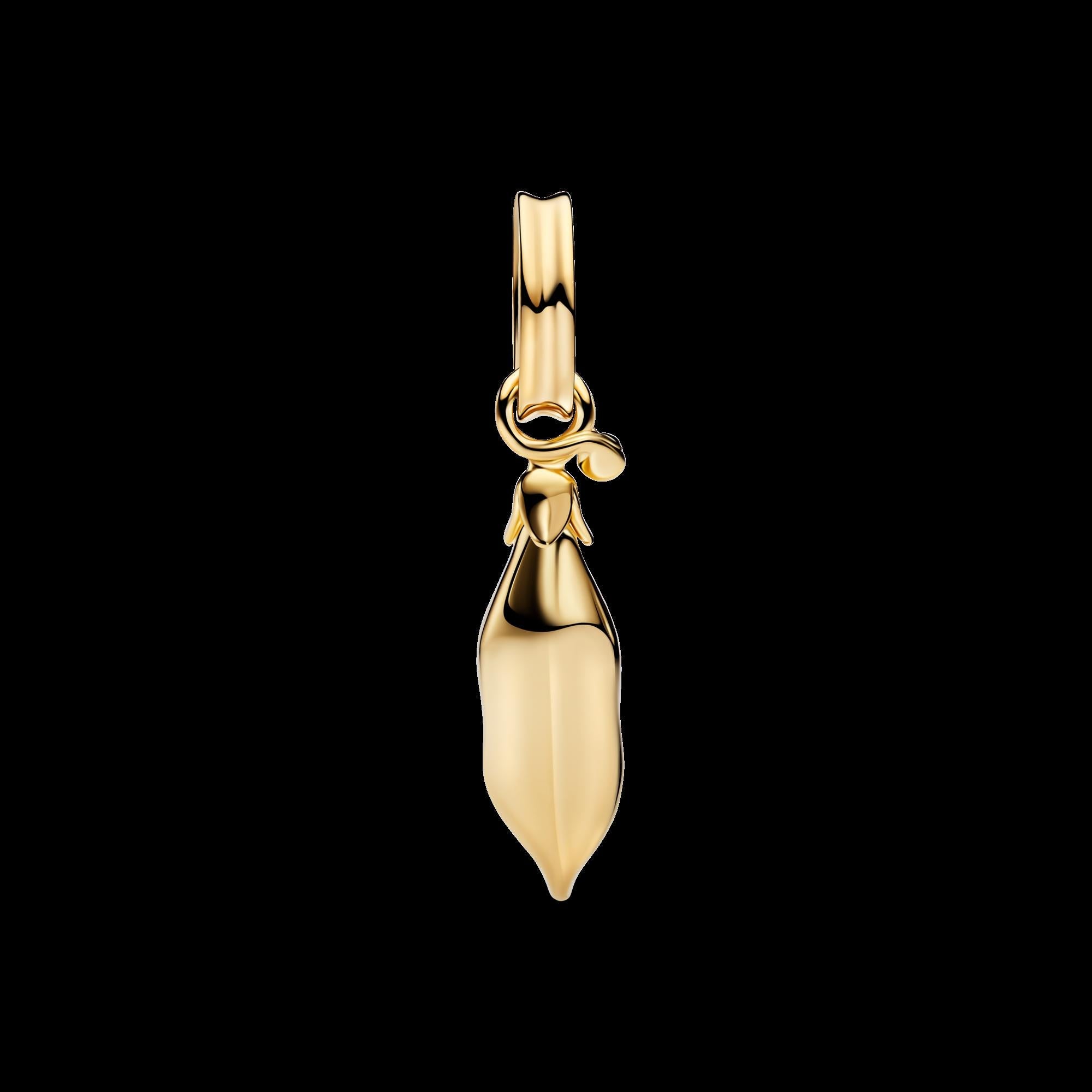 Treated Freshwater Cultured Baroque Pearl Peas in a Pod Dangle Charm