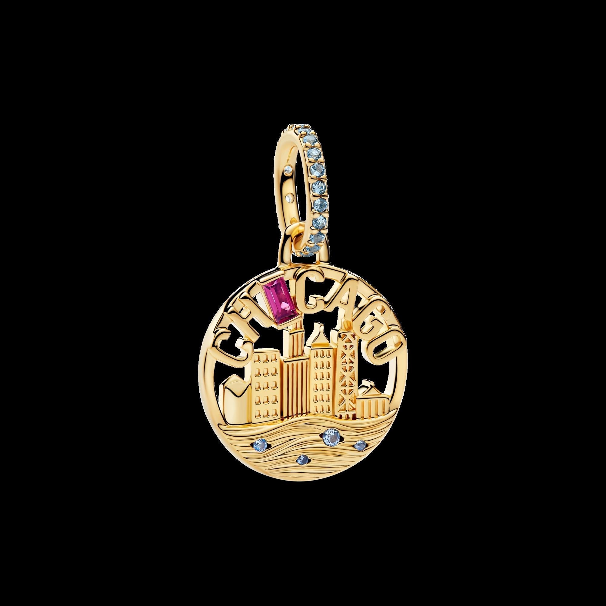 Treated Freshwater Cultured Baroque Pearl Ice Cream Dangle Charm