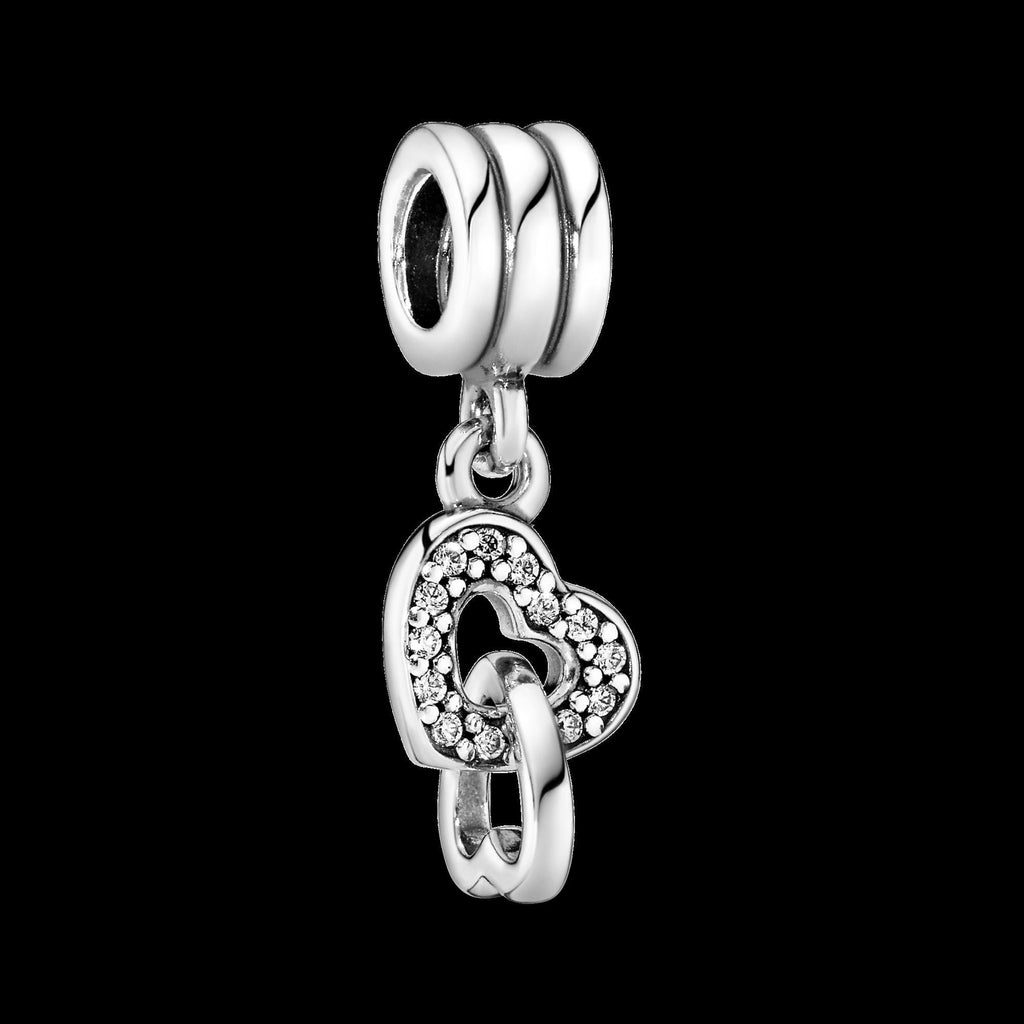 Sparkling Wishbone Heart Ring